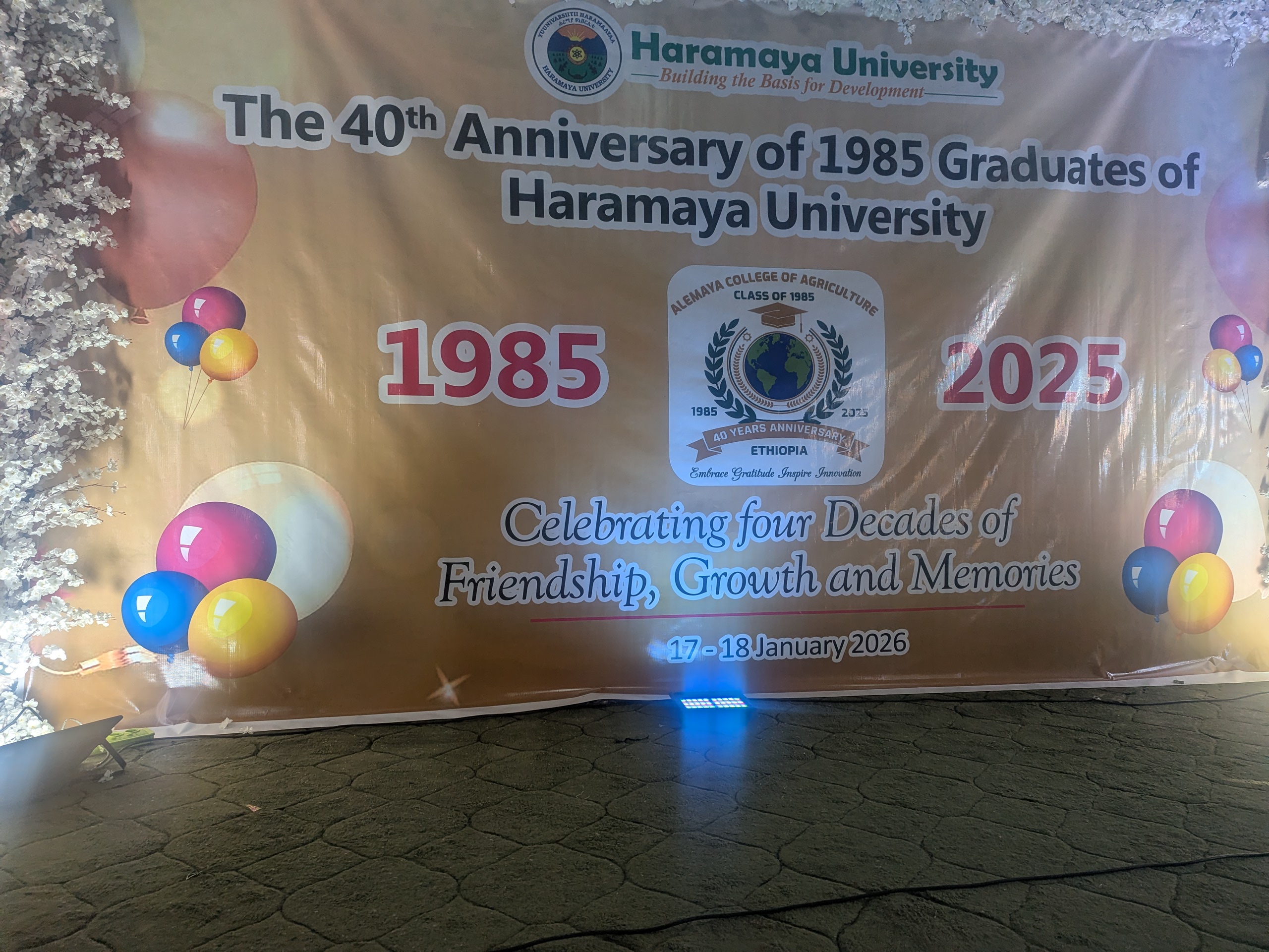 Day 1 – EIAR Hall venue setup